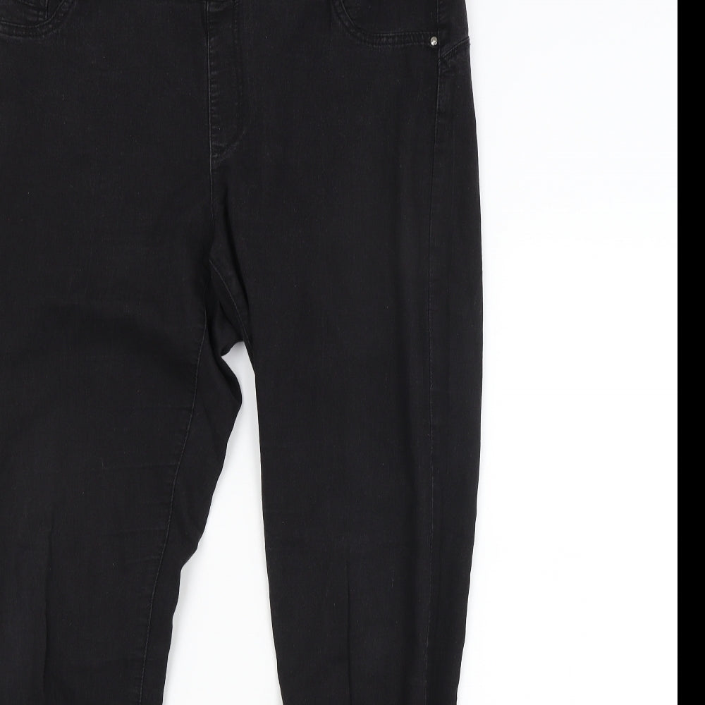 DENIM CO. Womens Black   Jegging Jeans Size 16 L29 in