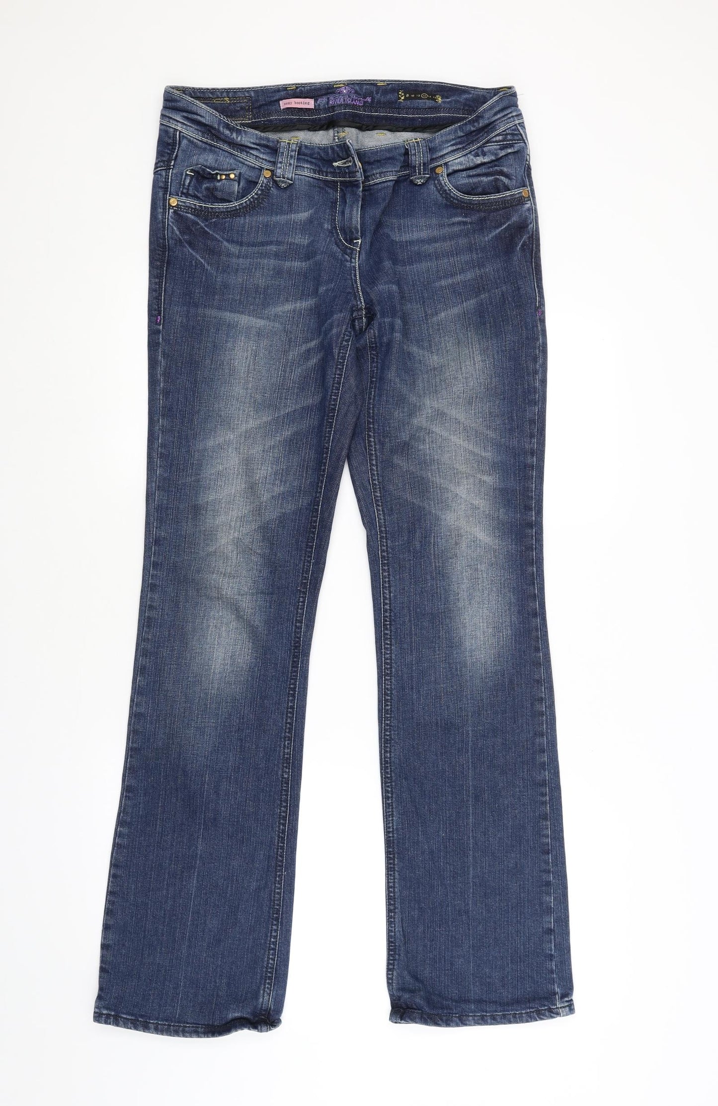 River Island Womens Blue   Bootcut Jeans Size 14 L32 in
