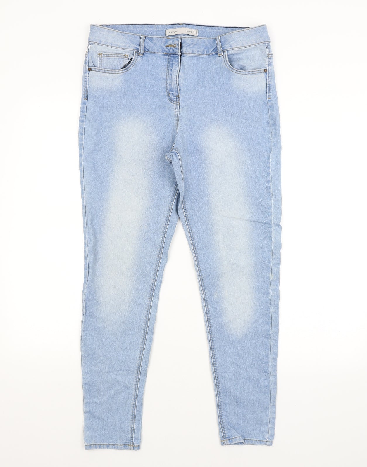 George Womens Blue   Skinny Jeans Size 14 L26 in