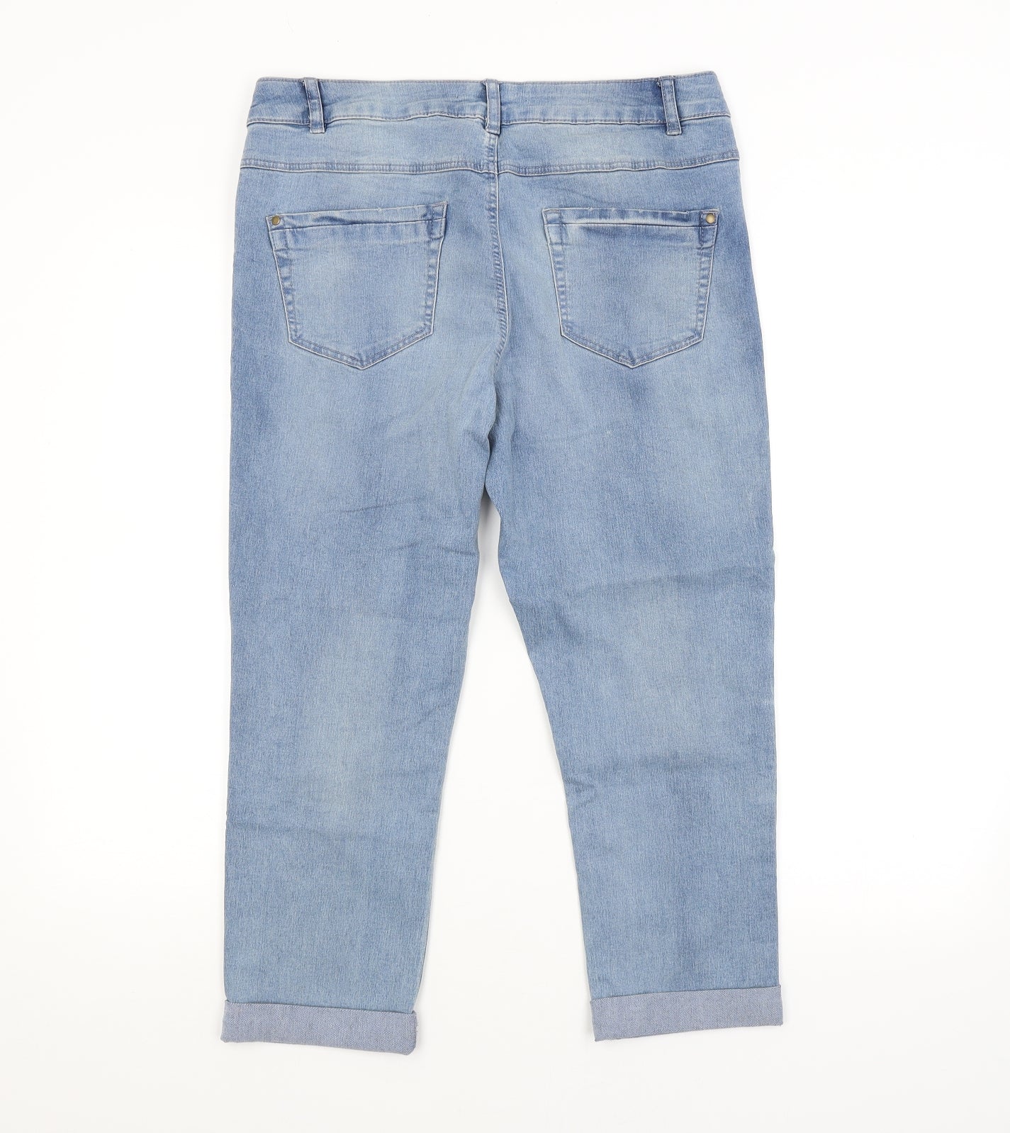 George Womens Blue   Cropped Jeans Size 14 L21 in