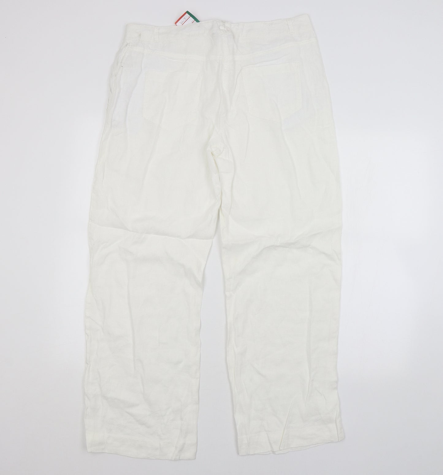 George Womens White   Trousers  Size 14 L29 in