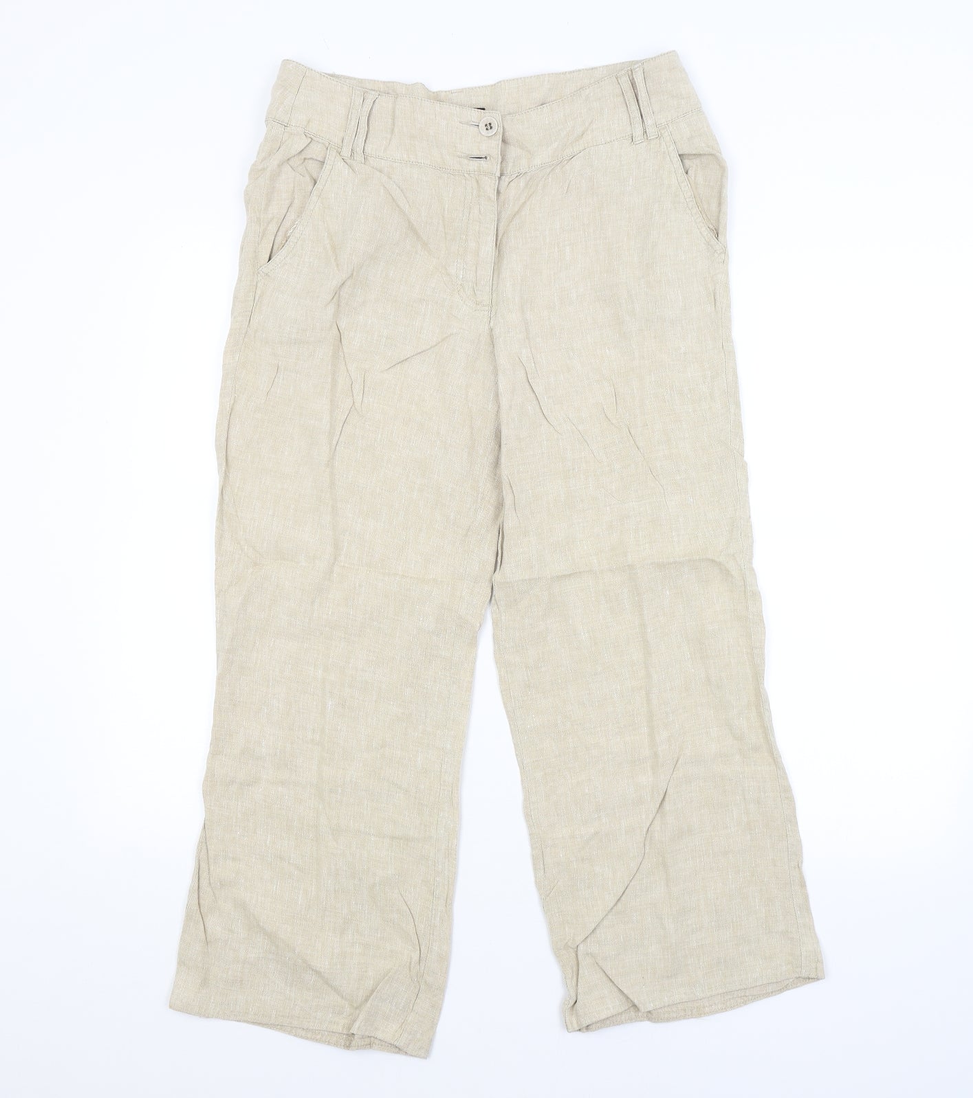 Principles Womens Beige   Trousers  Size 12 L25 in
