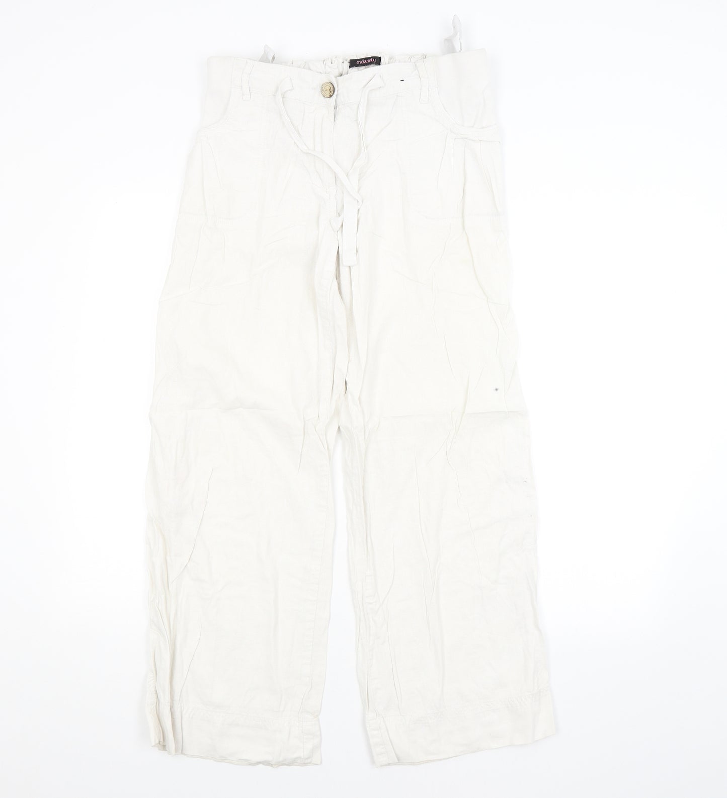 George Womens White   Trousers  Size 14 L28 in - MATERNITY