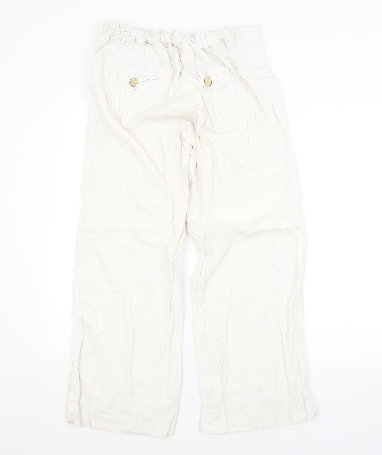 George Womens White   Trousers  Size 14 L28 in - MATERNITY