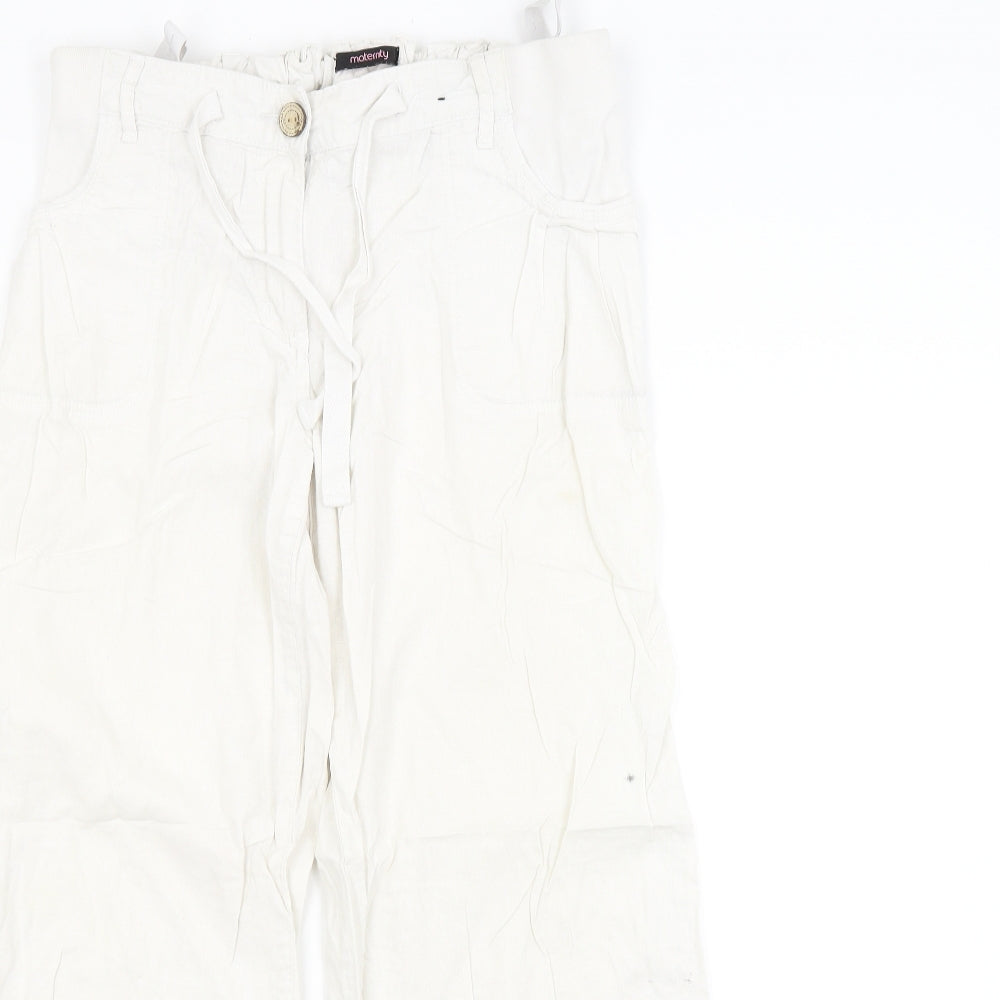 George Womens White   Trousers  Size 14 L28 in - MATERNITY