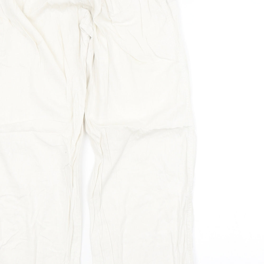 George Womens White   Trousers  Size 14 L28 in - MATERNITY