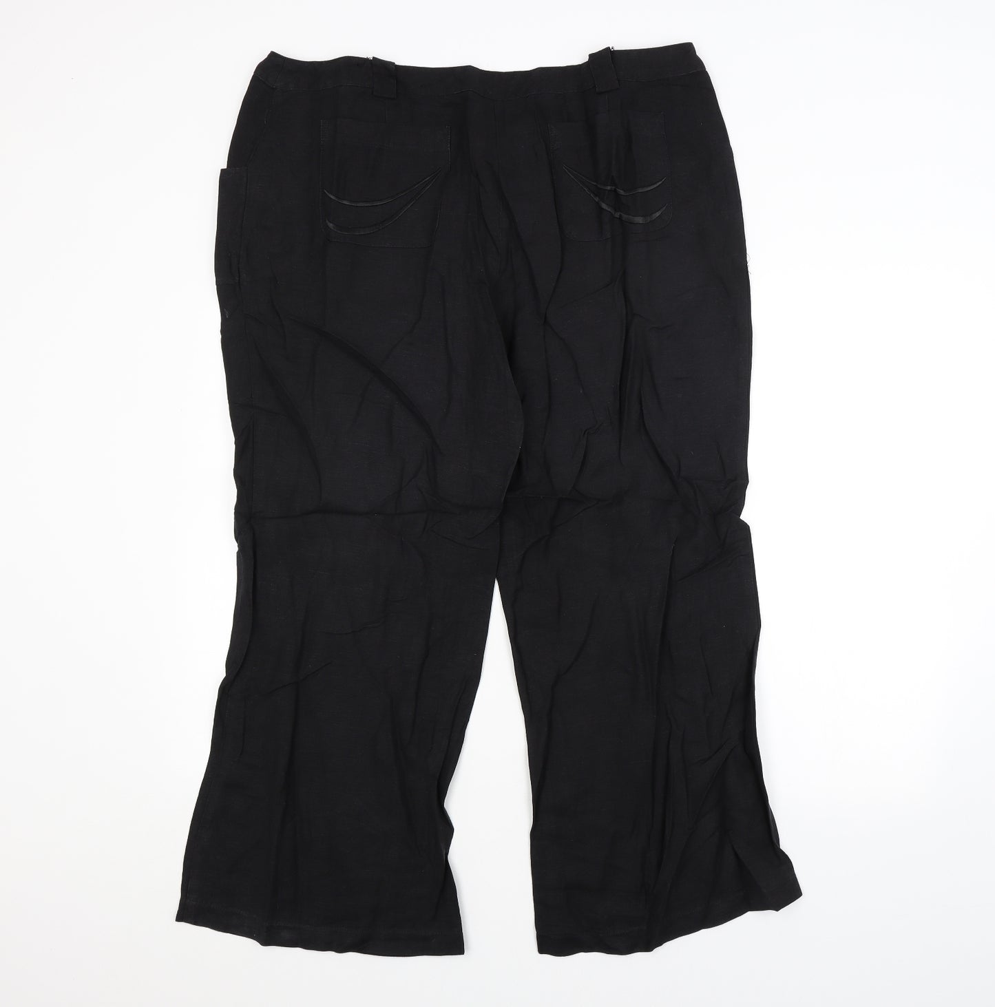 Klass Womens Black   Trousers  Size 18 L25 in