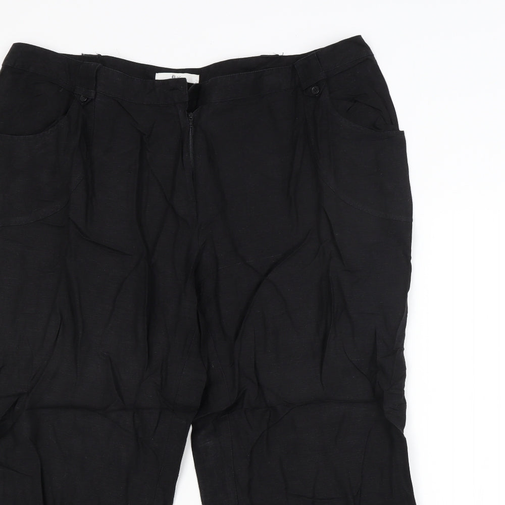 Klass Womens Black   Trousers  Size 18 L25 in