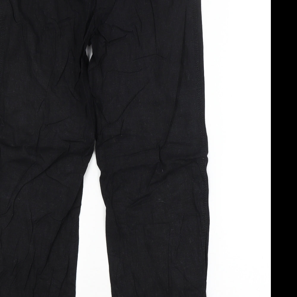Papaya Womens Black   Trousers  Size 14 L28 in