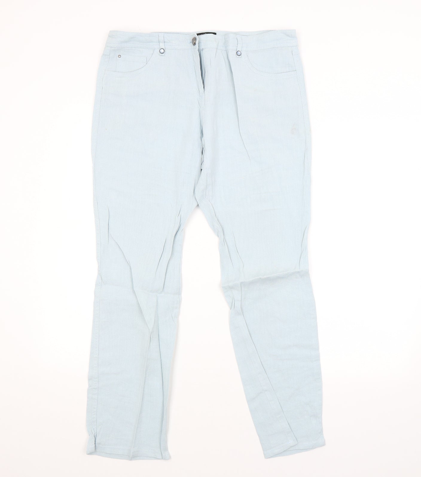 M&S Womens Blue   Straight Jeans Size 12 L28 in