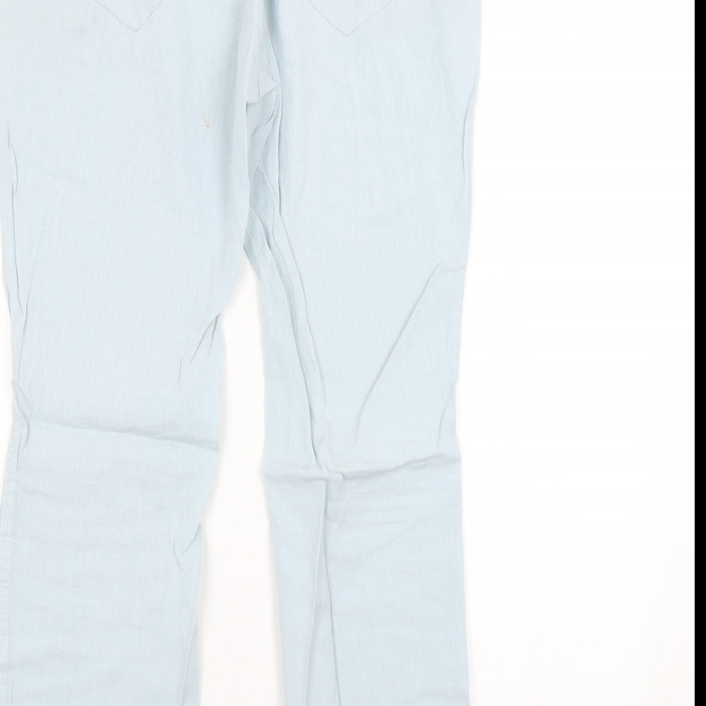 M&S Womens Blue   Straight Jeans Size 12 L28 in