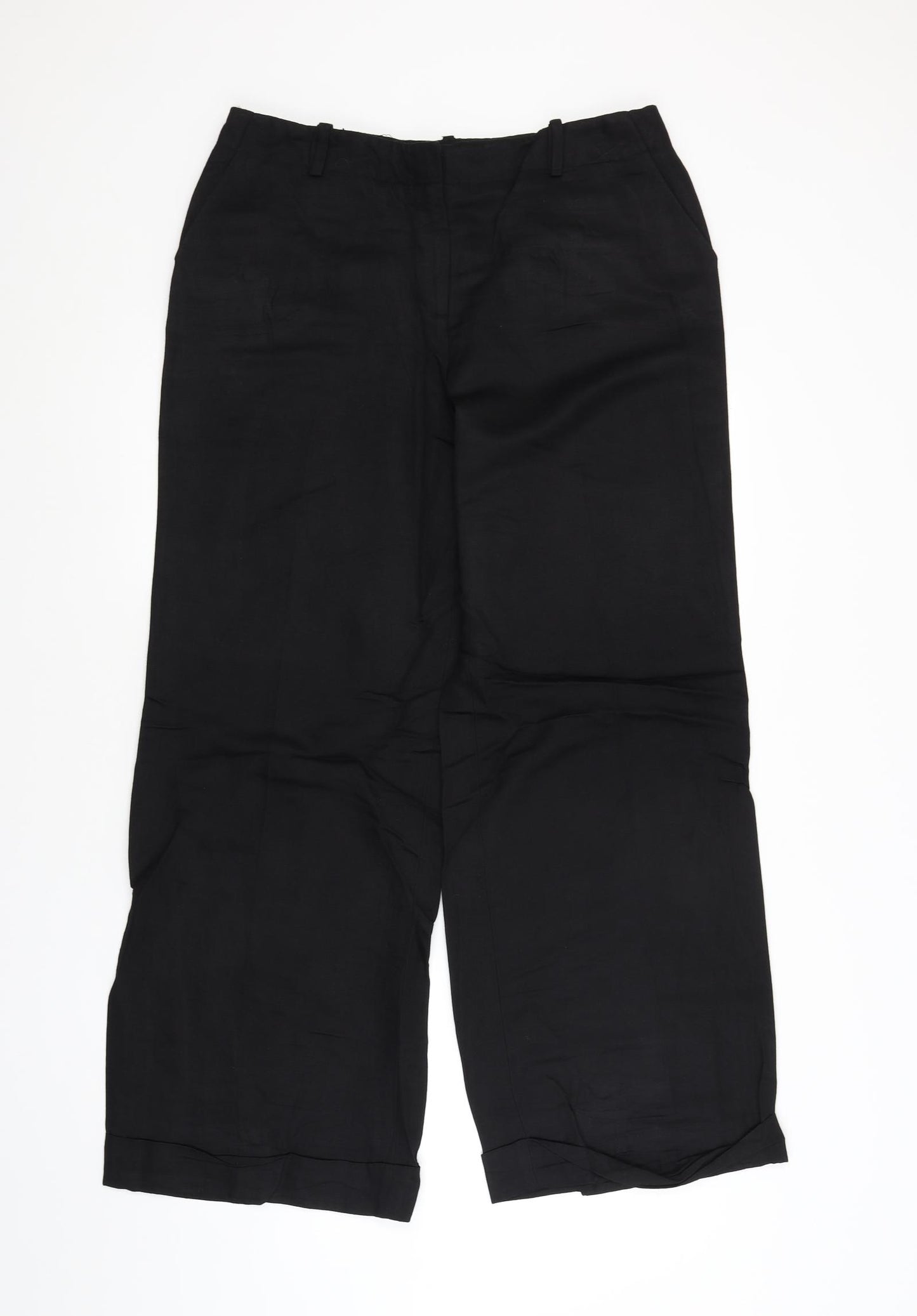 Coast Womens Black   Trousers  Size 14 L29 in