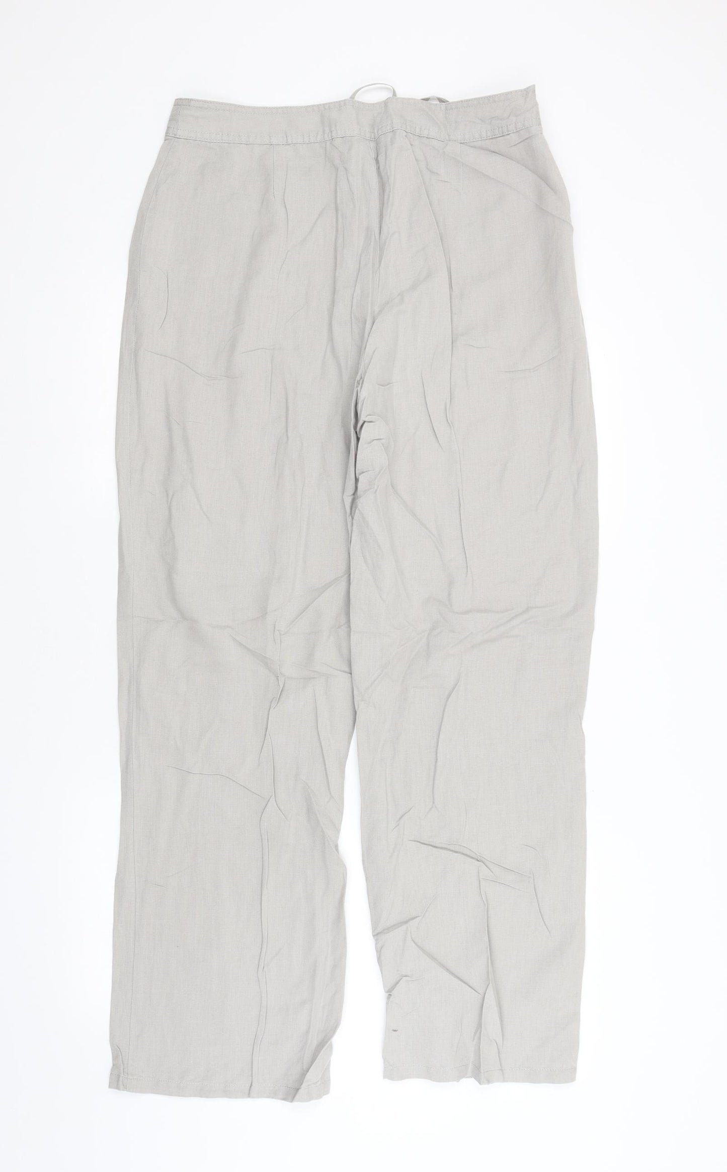 Cotton Traders Womens Grey   Trousers  Size 14 L31 in