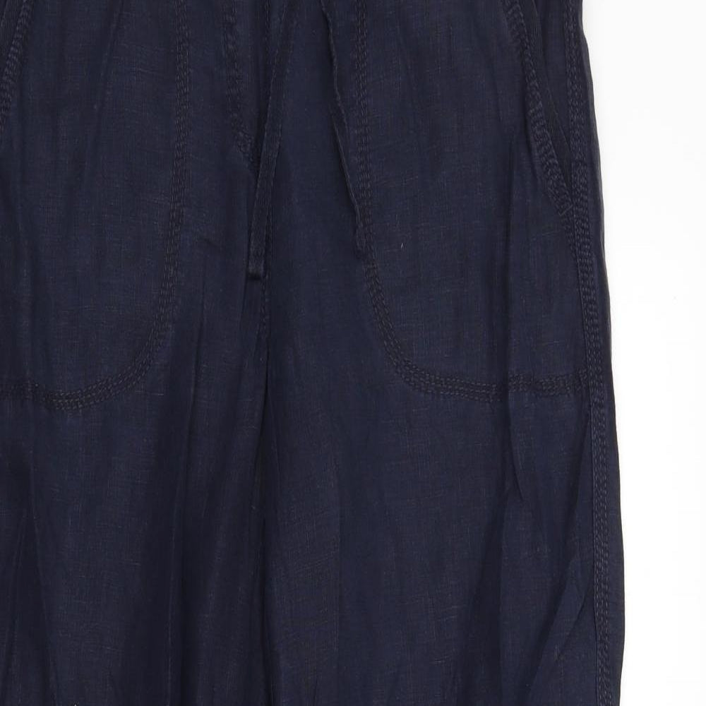 M&S Womens Blue   Trousers  Size 12 L29 in