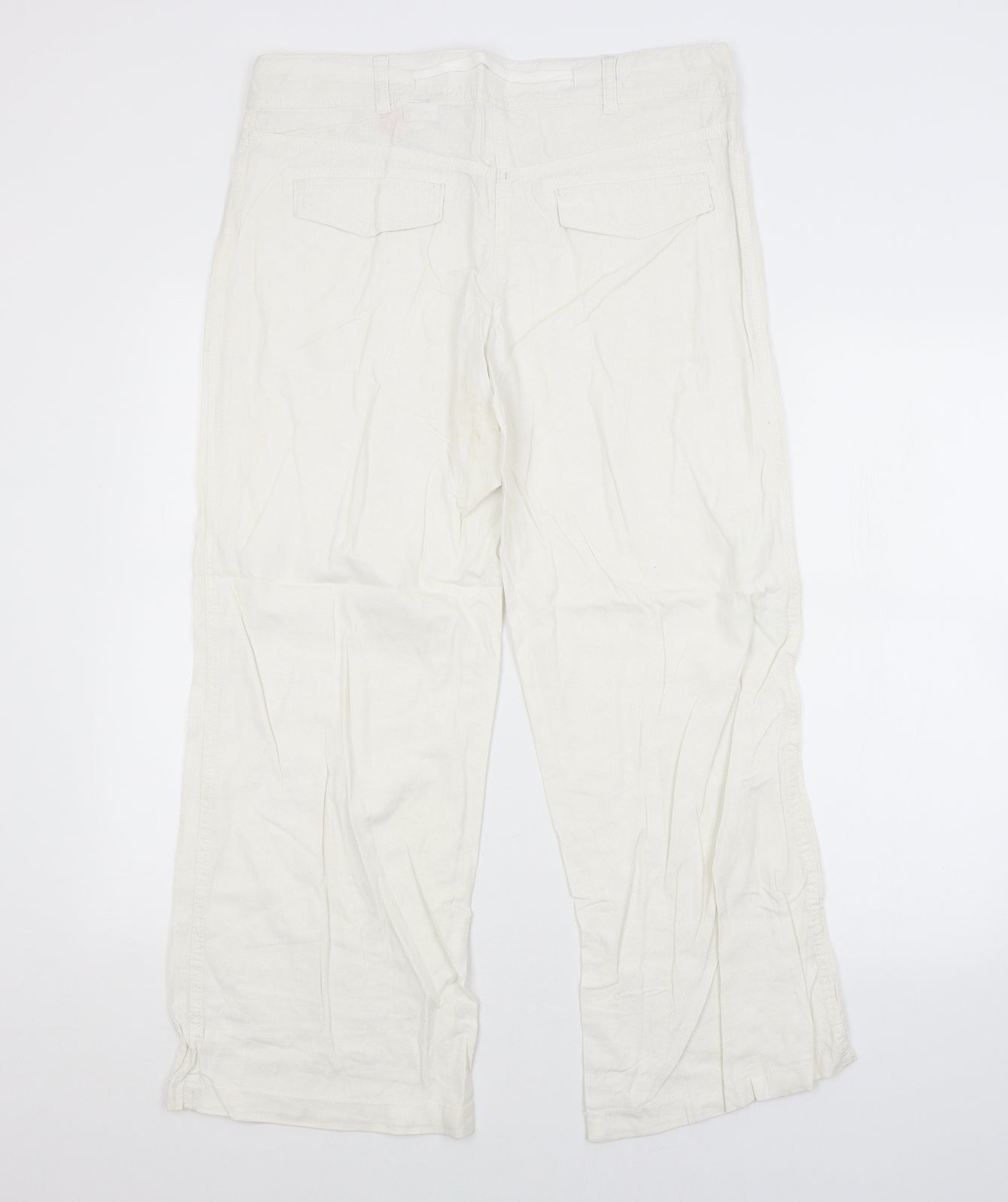 NEXT Womens White   Trousers  Size 10 L28 in