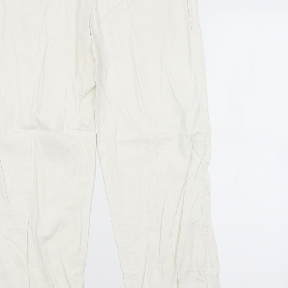 NEXT Womens White   Trousers  Size 10 L28 in