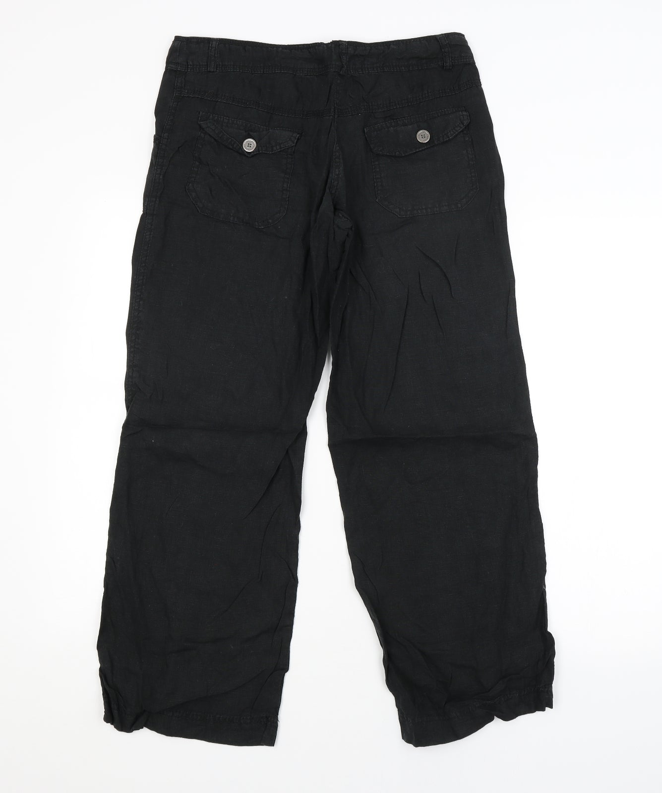 DENIM CO. Womens Black   Trousers  Size 8 L26 in