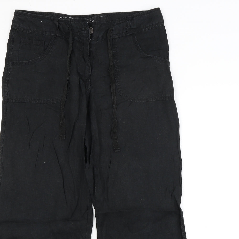 DENIM CO. Womens Black   Trousers  Size 8 L26 in