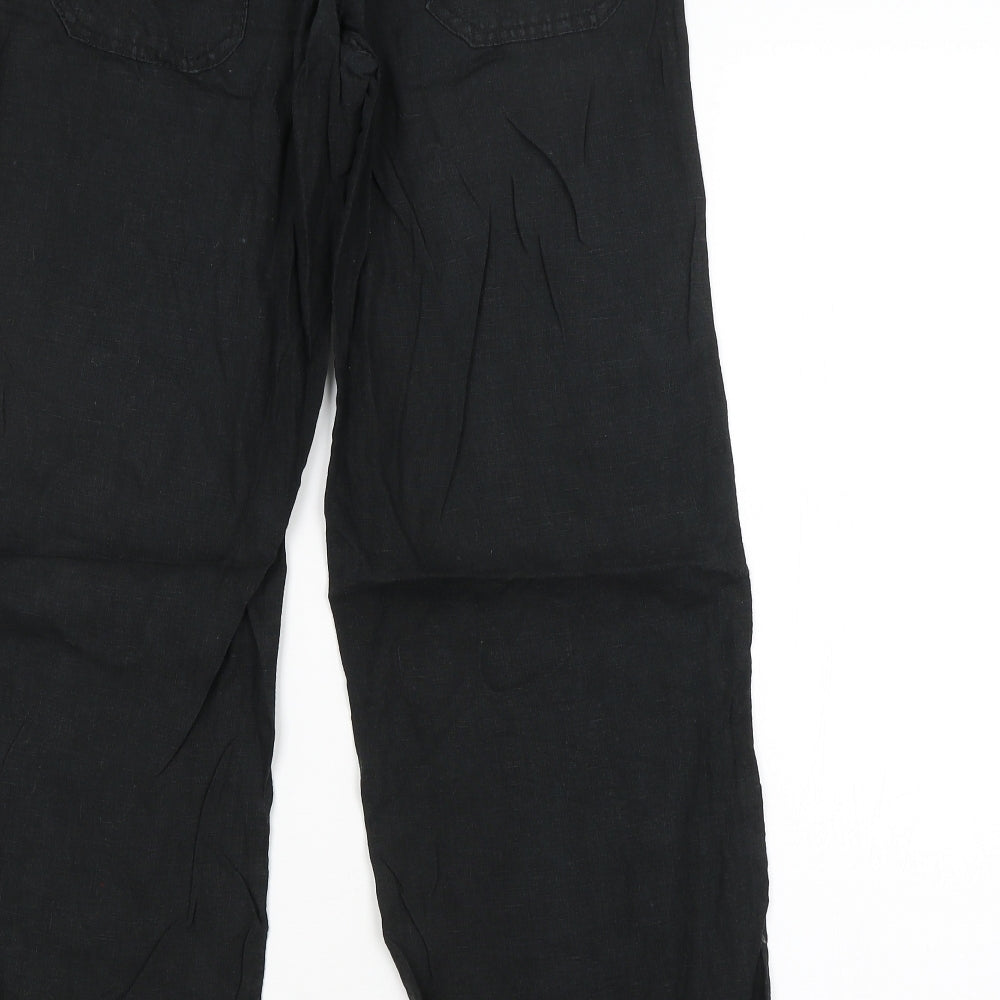 DENIM CO. Womens Black   Trousers  Size 8 L26 in