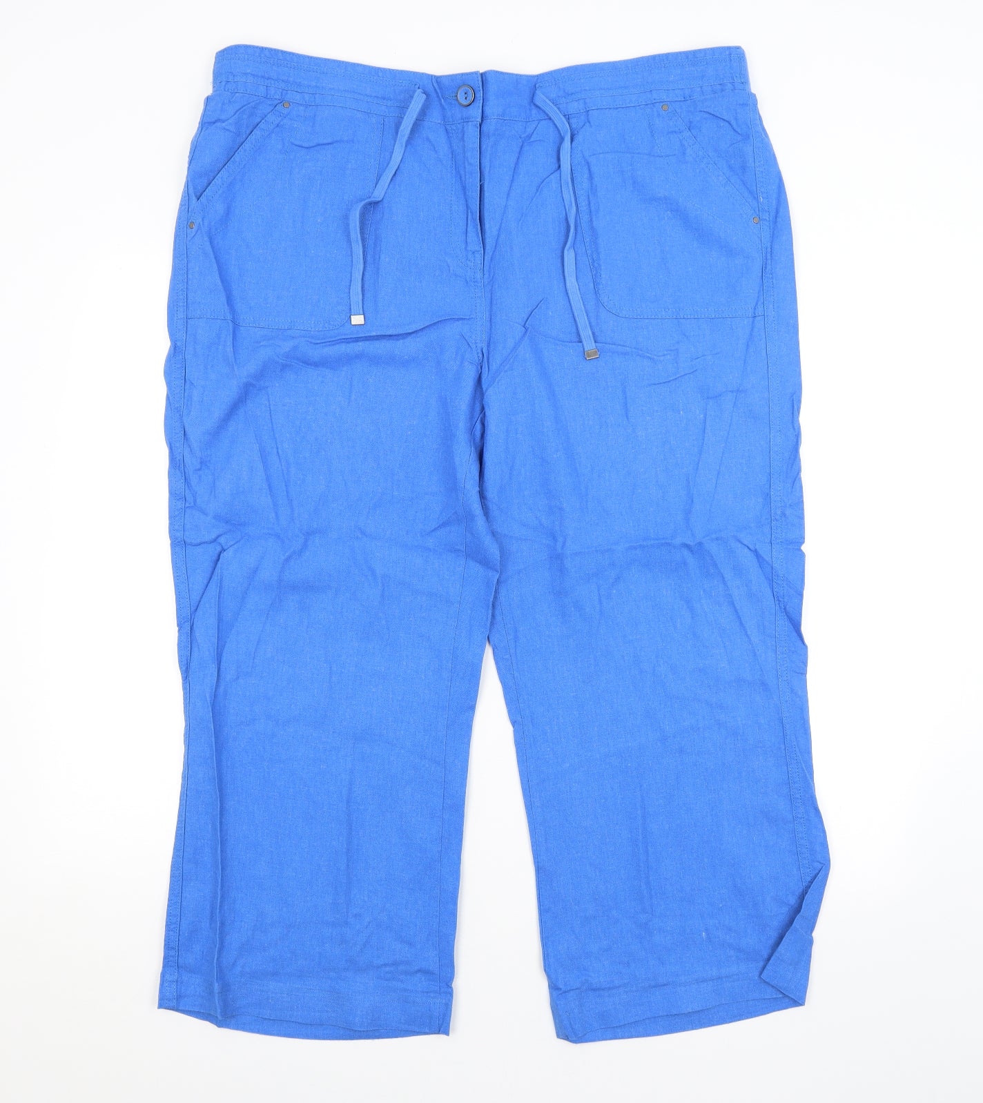 George Womens Blue   Trousers  Size 18 L24 in