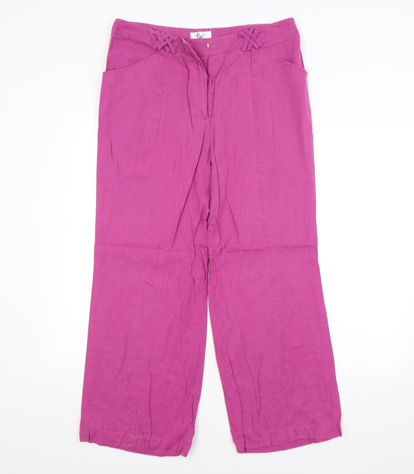 Klass Womens Purple   Trousers  Size 14 L26 in