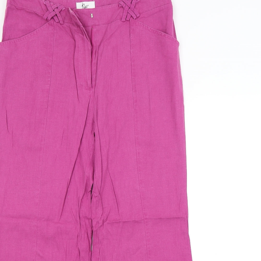 Klass Womens Purple   Trousers  Size 14 L26 in