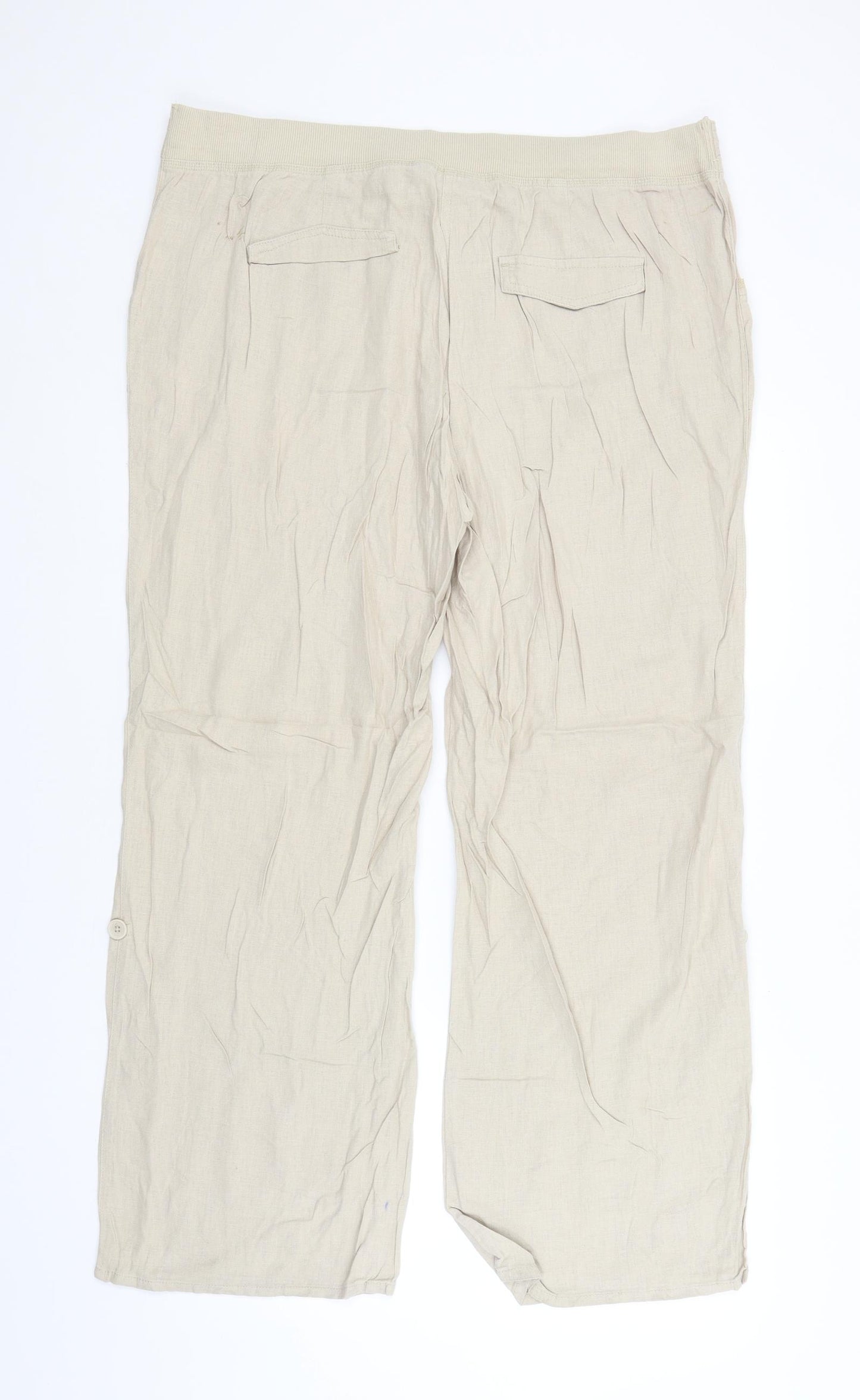 F&F Womens Beige   Trousers  Size 20 L28 in