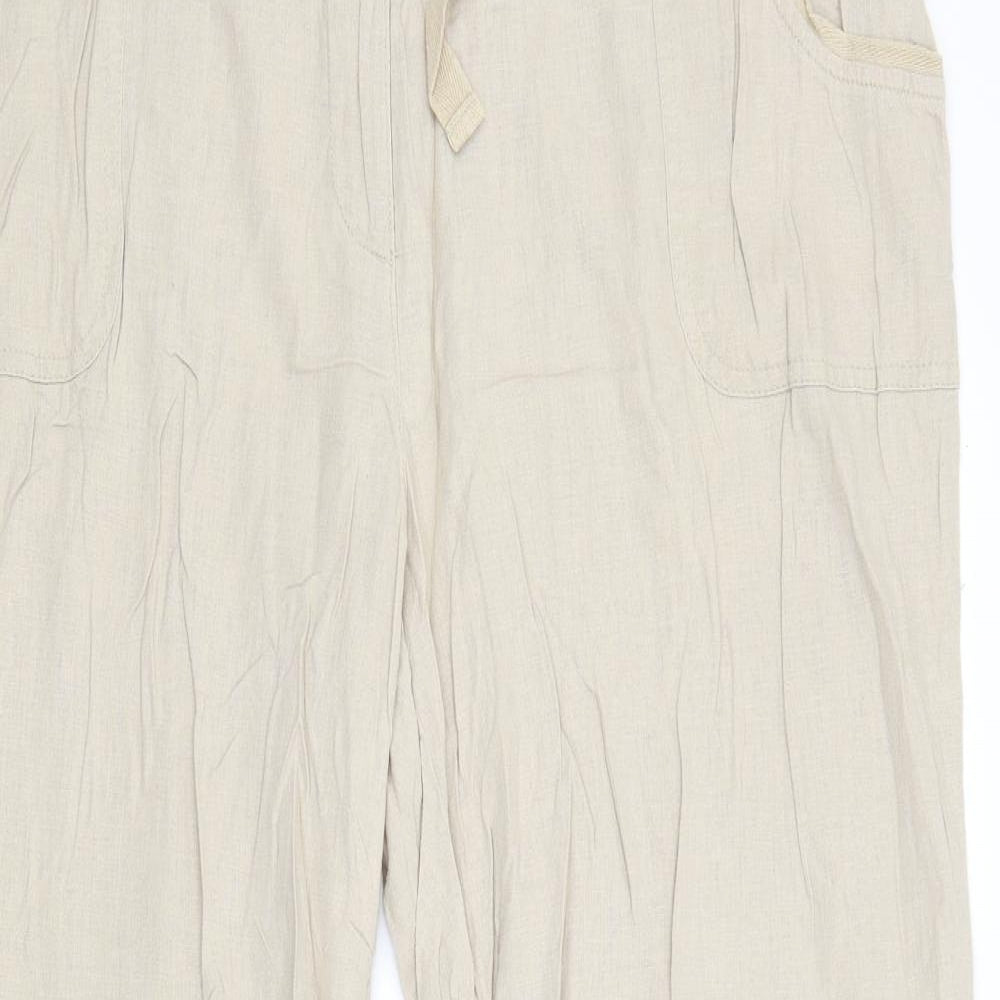 F&F Womens Beige   Trousers  Size 20 L28 in