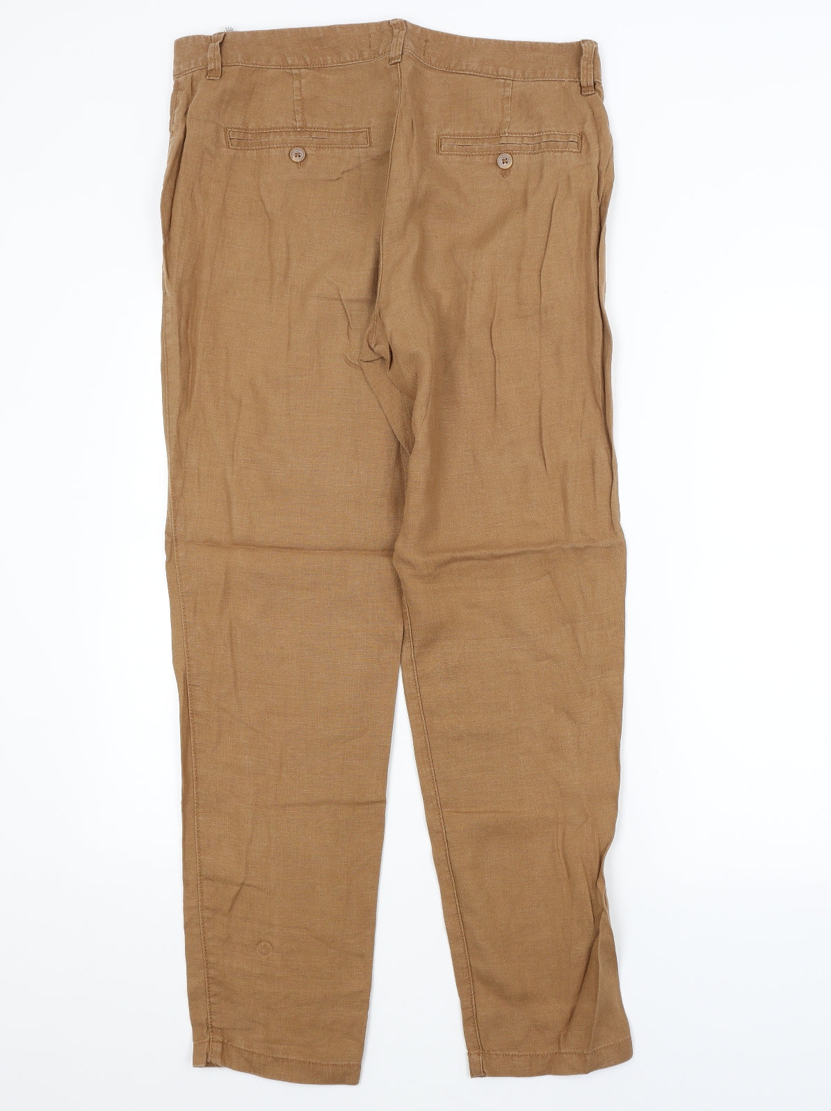 M&S Womens Brown   Trousers  Size 12 L29 in