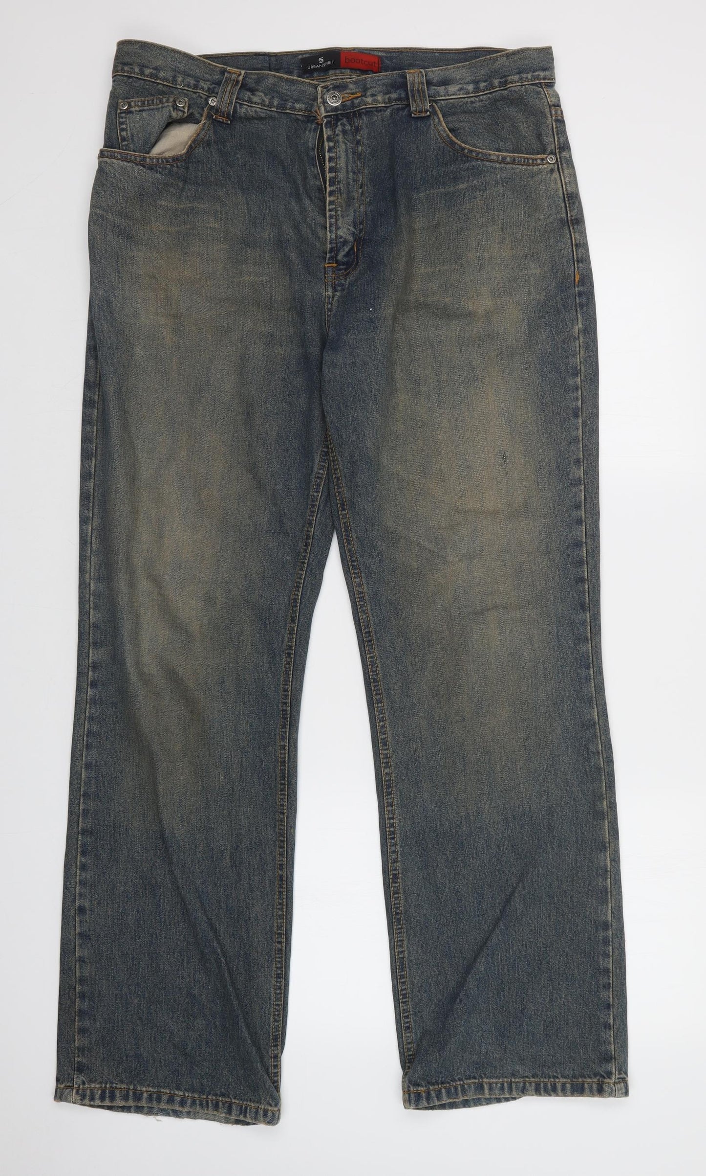 UrbanSpirit Mens Blue   Bootcut Jeans Size 36 L31 in