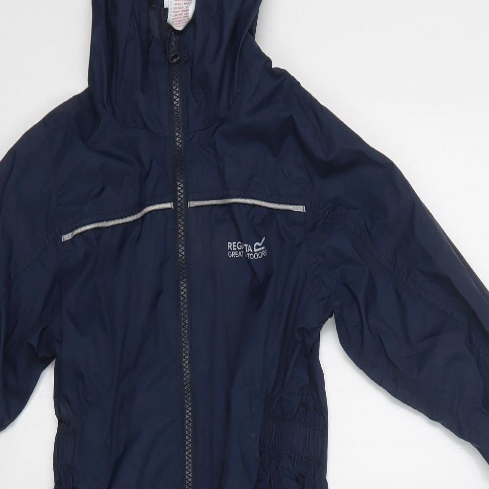 Regatta Boys Blue   Rain Coat Snowsuit Size 4-5 Years