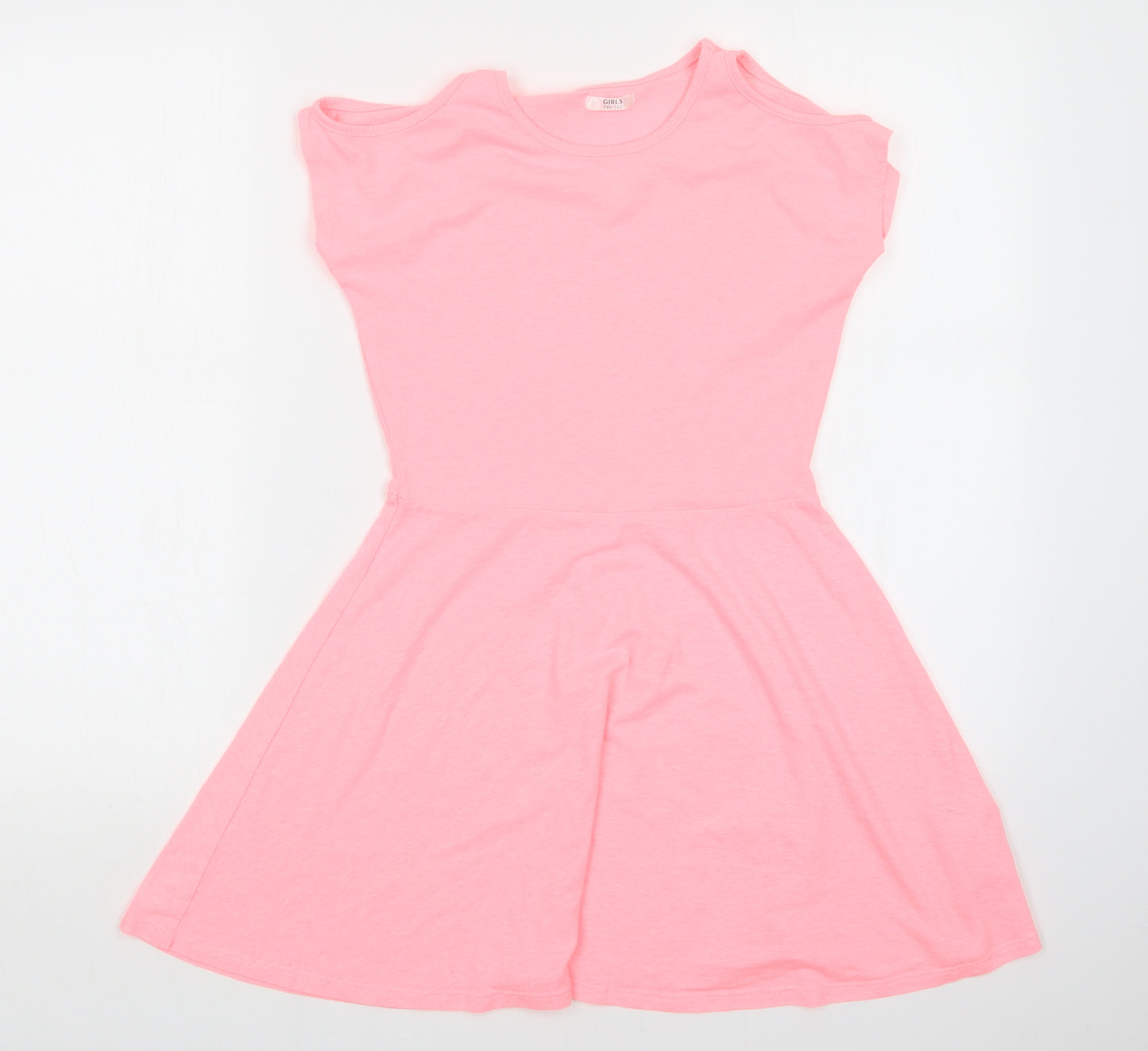 Preworn Girls Pink   T-Shirt Dress  Size 11-12 Years