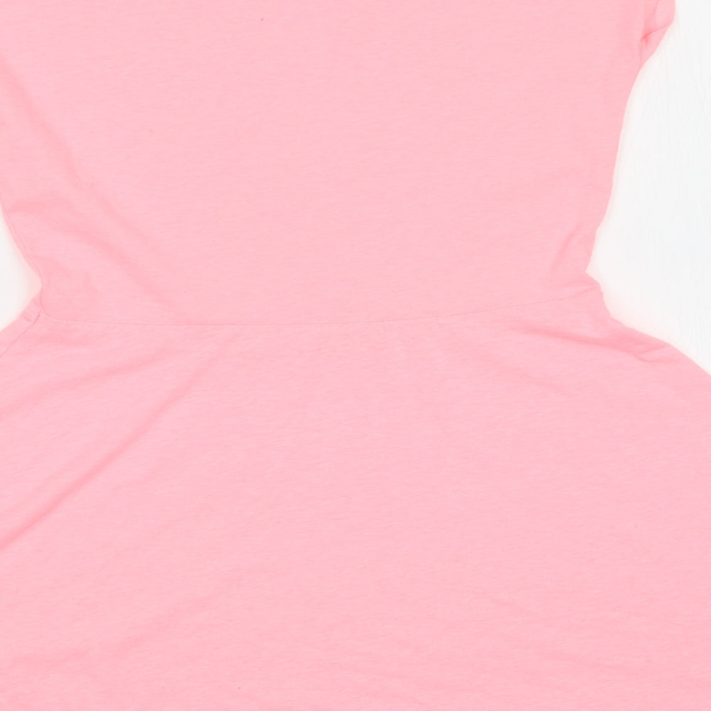 Preworn Girls Pink   T-Shirt Dress  Size 11-12 Years