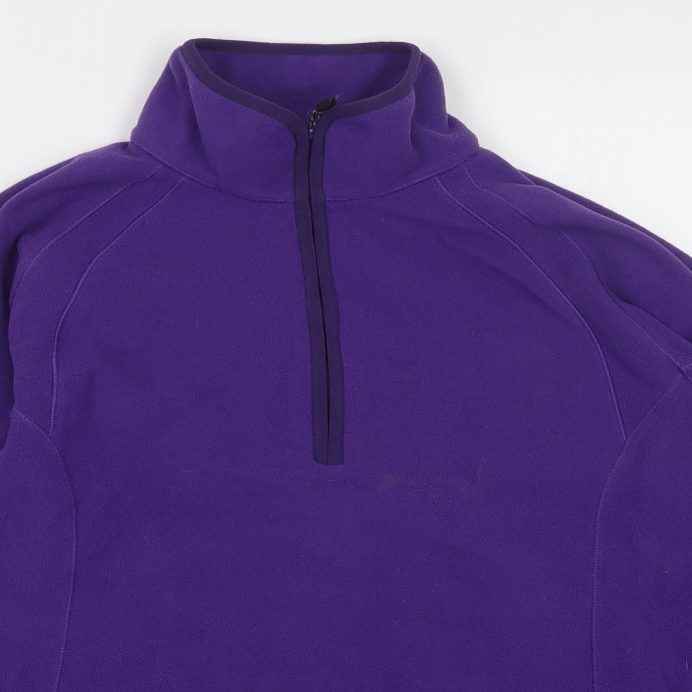 Berghaus Womens Purple  Fleece Pullover Sweatshirt Size 14