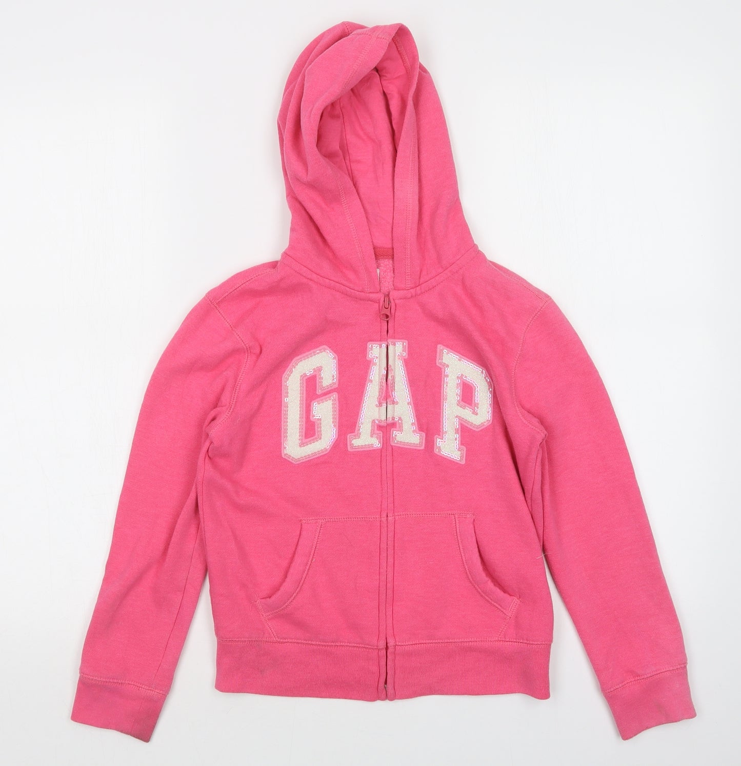 Gap Girls Pink   Full Zip Hoodie Size 8 Years