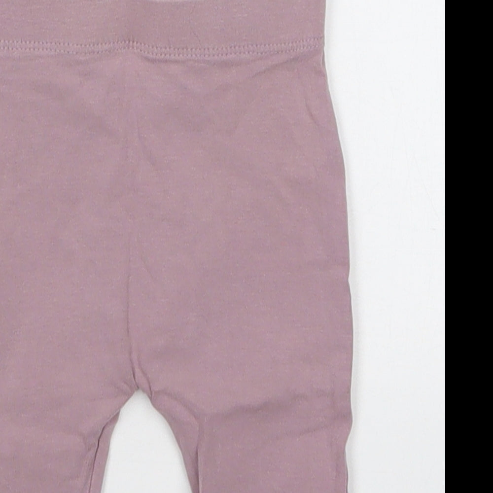 George Girls Purple   Sweatpants Trousers Size 3-6 Months