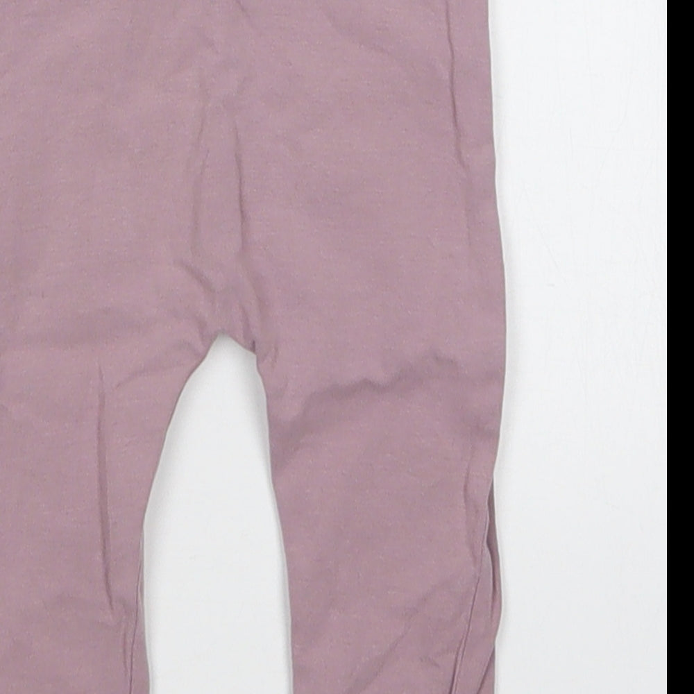 George Girls Purple   Sweatpants Trousers Size 3-6 Months