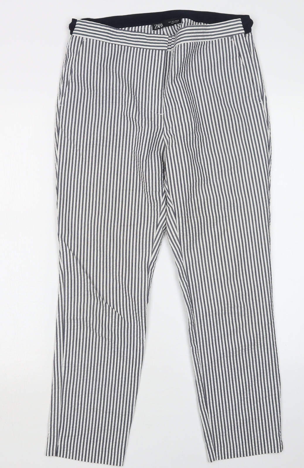 Zara Womens Multicoloured Striped  Trousers  Size L L29 in