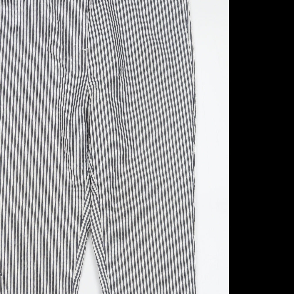 Zara Womens Multicoloured Striped  Trousers  Size L L29 in