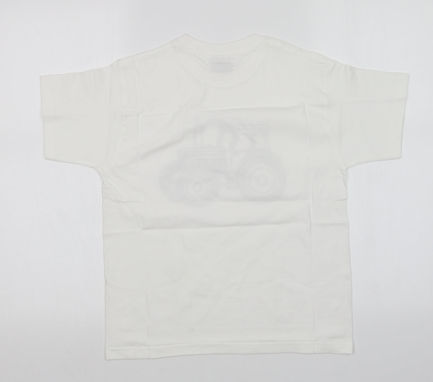 JERZEES Boys White   Basic T-Shirt Size 9-10 Years