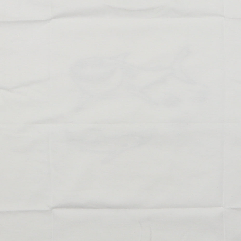 JERZEES Boys White   Basic T-Shirt Size 7-8 Years