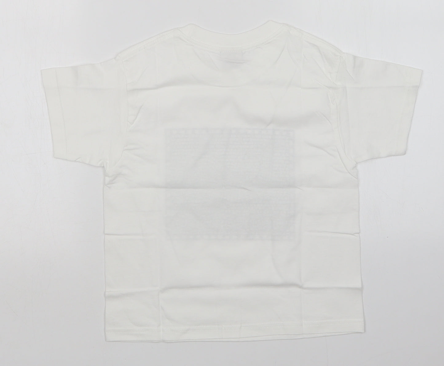 JERZEES Girls White   Basic T-Shirt Size 7-8 Years
