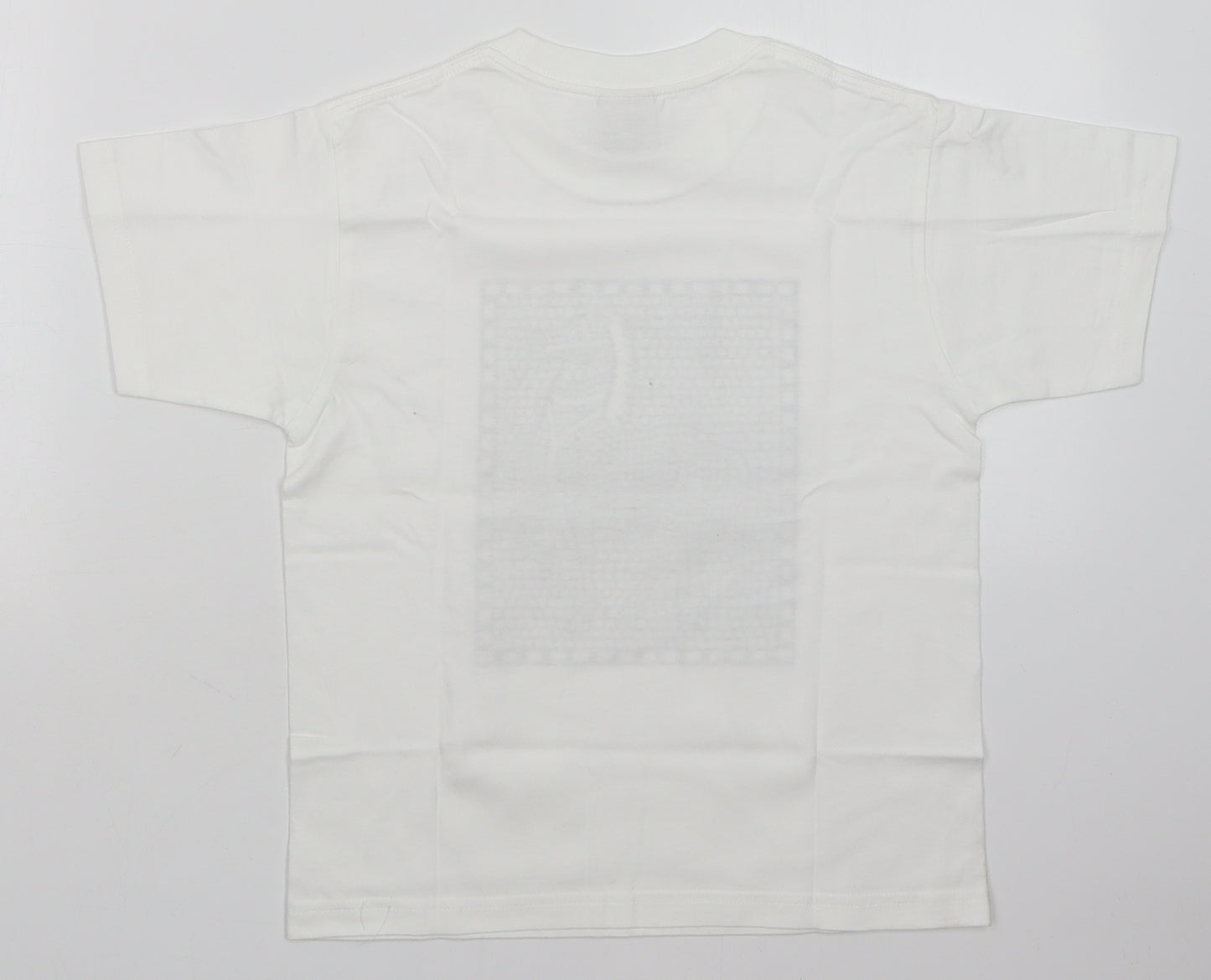 JERZEES Girls White   Basic T-Shirt Size 7-8 Years