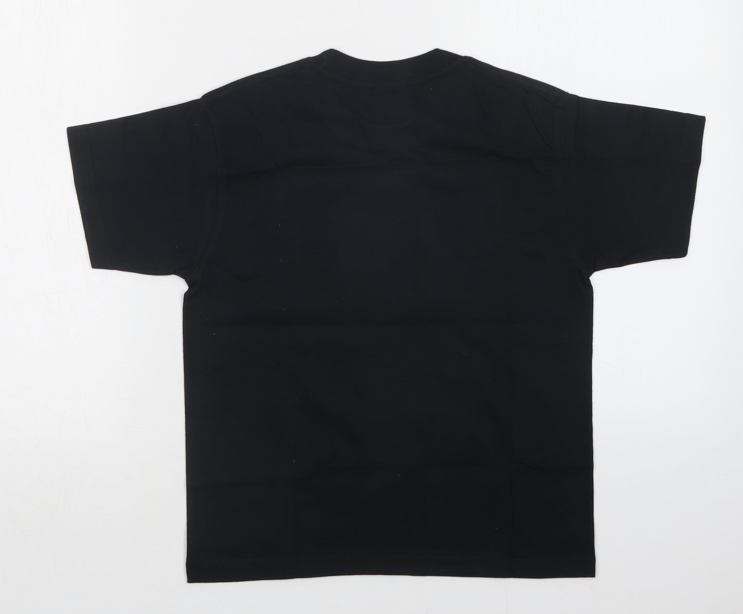 JERZEES Boys Black   Basic T-Shirt Size 7-8 Years