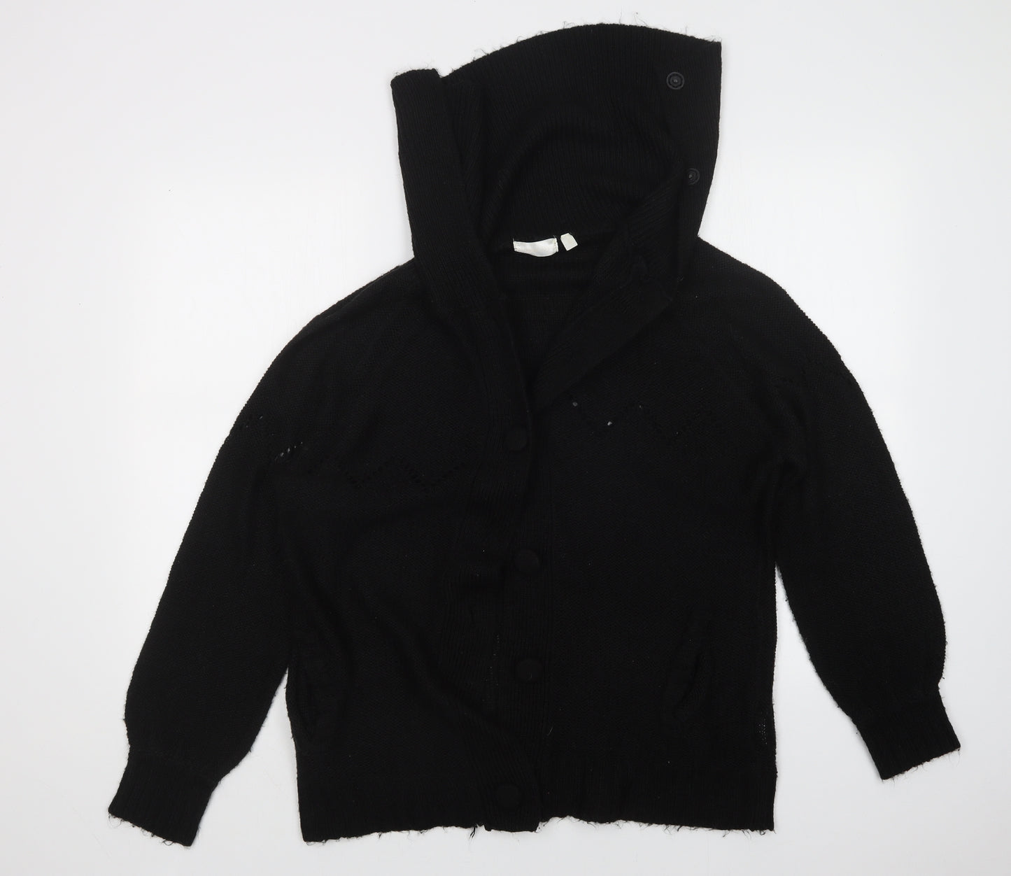VICTORIA JAYN Womens Black   Cardigan Jumper Size L