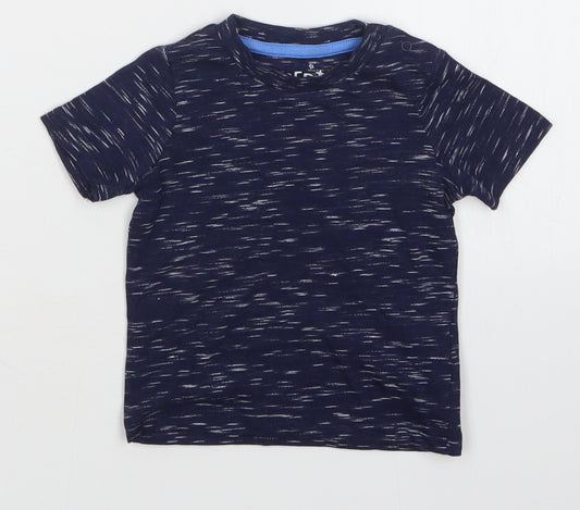 Front view of Next Baby Blue Basic T-Shirt, size 3-6, Months