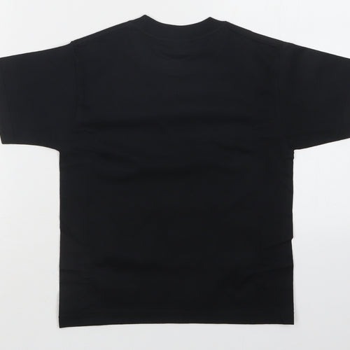 JERZEES Boys Black   Basic T-Shirt Size 5-6 Years