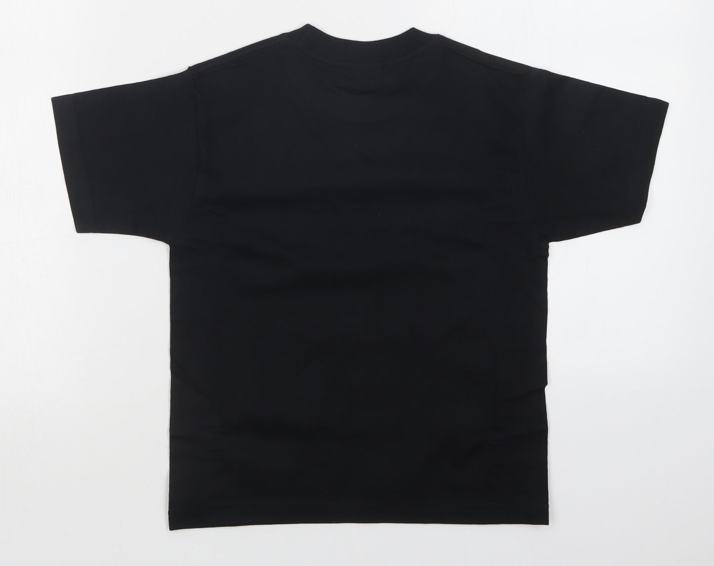 JERZEES Boys Black   Basic T-Shirt Size 5-6 Years