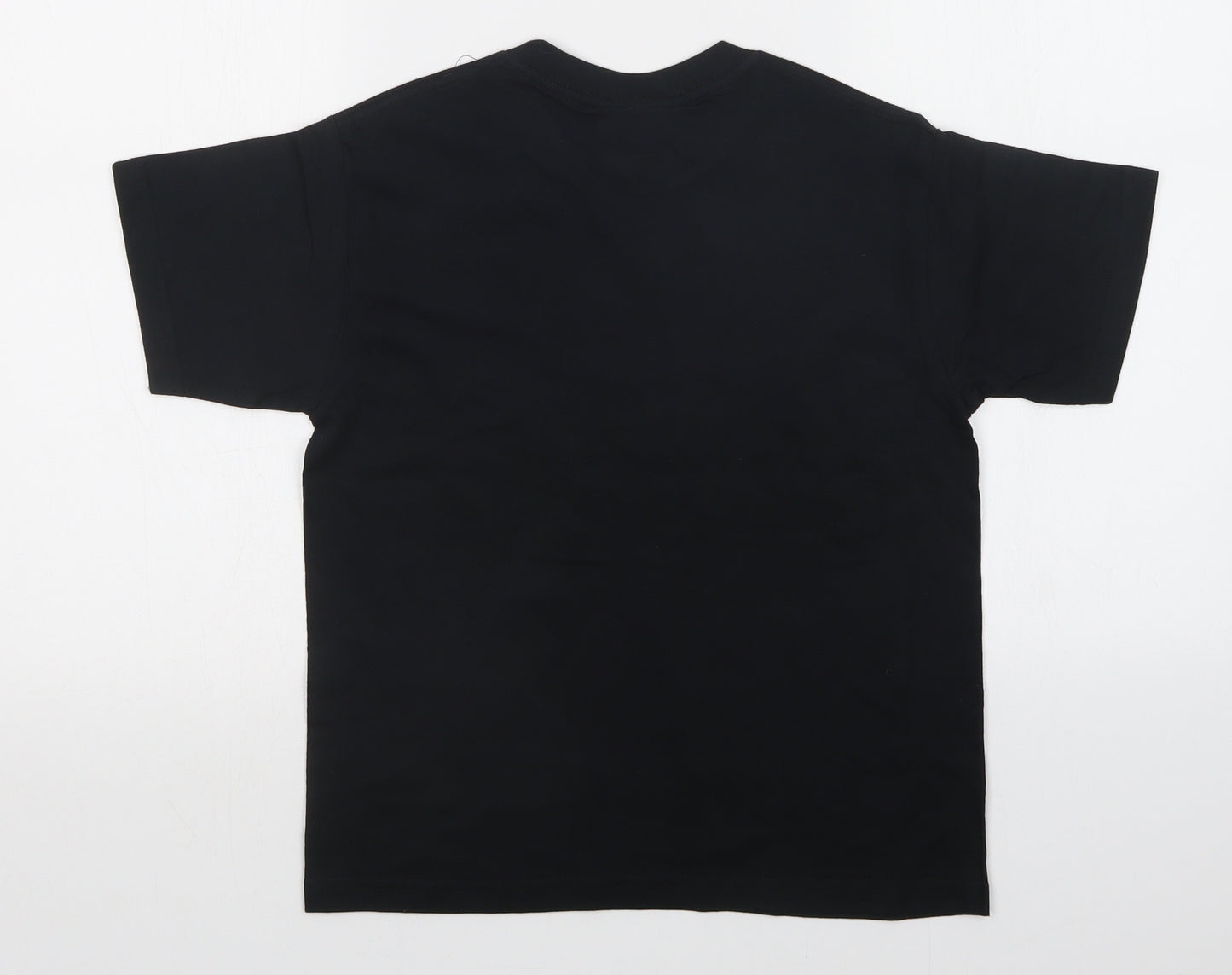 JERZEES Boys Black   Basic T-Shirt Size 9-10 Years