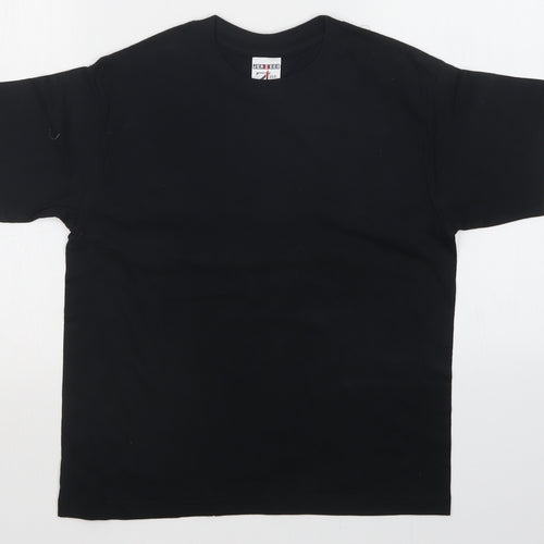 JERZEES Girls Blue   Basic T-Shirt Size 9-10 Years